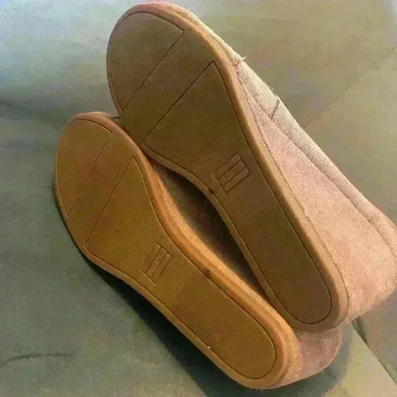 TOMS women’s tan suede wedges size 11 - Picture 6 of 6